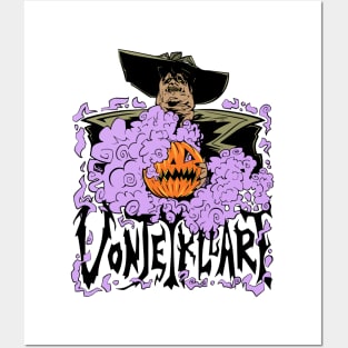 Vonjekyllart Logo Purple Smoke Posters and Art